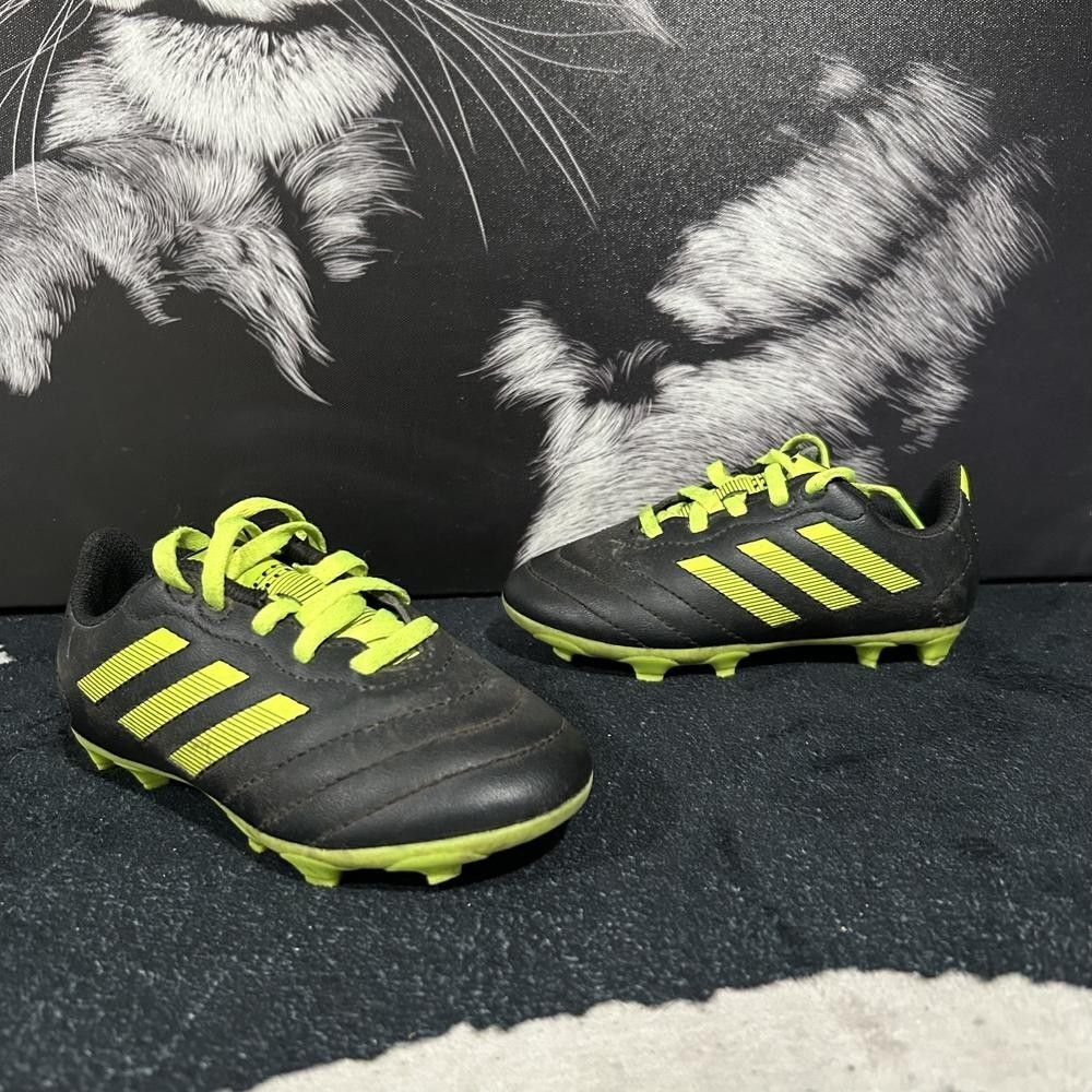 Adidas Goletto VIII Firm Ground ID6118 Soccer Cleats Boys 10 Black Synthetic